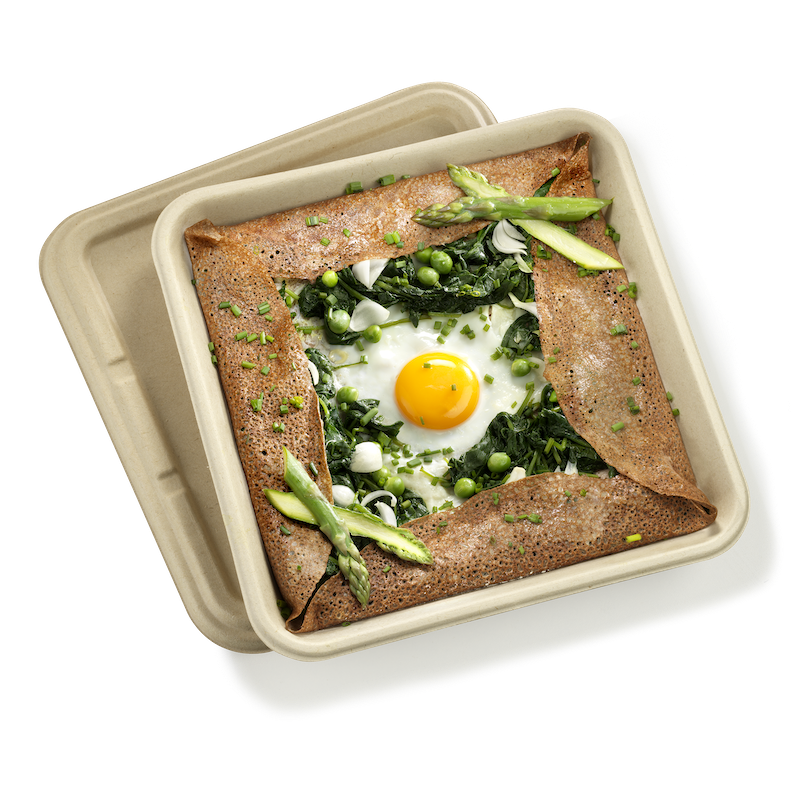 Galette dans emballage compostable
